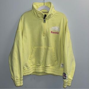 Girls Roots Neon sweater, size large (9-10)